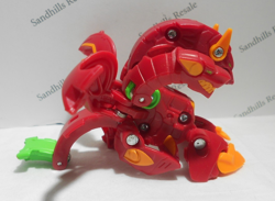 Bakugan Howlkor Ultra Red Pyrus Battle Planet B100 - card - cores - Image 3