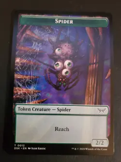 Spider Token MTG DSK 0012 Token NM - Image 1