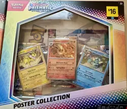 Lot of 2 - Pokemon Prismatic Evolutions Poster Collection Box New Factory Sealed - Image 2