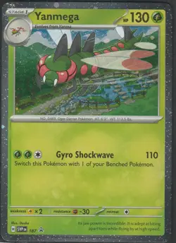 Yanmega 187 SV: Scarlet & Violet Black Star Promo Pokemon Card - Double Swirl! - Image 1