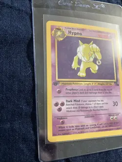 🔮Pokemon TCG Hypno Fossil 8/62 Wizards Base Set 1st Ed. LP Regular - Image 2