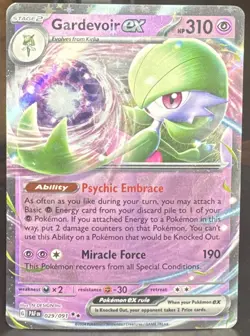Pokemon Pokemon TCG Gardevoir ex 029/091 SV Paldean Fates Double Rare Holo Card - Image 1