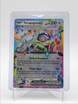 TERAPAGOS EX 2024 POKEMON STELLAR CROWN DOUBLE RARE 128/142 Q5542 - Image 1