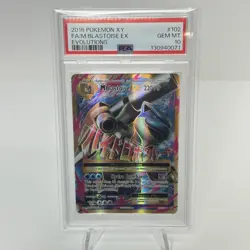 2016 Pokemon XY Evolutions Mega M BLASTOISE EX Full Art #102 PSA 10 GEM MINT - Image 1