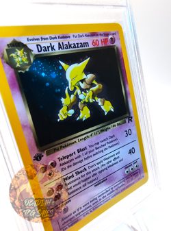 2000 POKEMON ROCKET #1 DARK ALAKAZAM HOLO 1ST EDITION [PSA 8] - Image 2