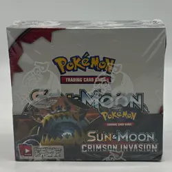 Pokemon TCG Sun & Moon Crimson Invasion Booster Box SEALED - Image 1
