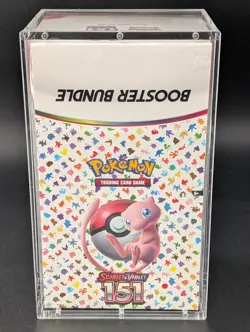 Pokemon 151 SV3.5 Booster Bundle Display Factory Sealed Case W/Acrylic Case - Image 1