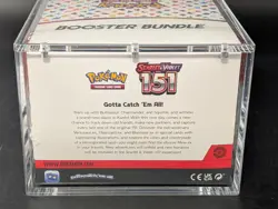 Pokemon 151 SV3.5 Booster Bundle Display Factory Sealed Case W/Acrylic Case - Image 3
