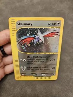 Pokemon TCG Skarmory 27/165 Holo Rare E-reader Vintage - 2002 Expedition - NM - Image 2