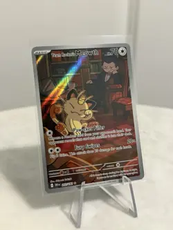 Pokemon Destined Rivals - Team Rocket’s Meowth 203/182 Illustration Rare - Image 2