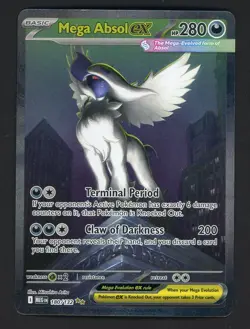 Pokemon 2025 TCG Mega Absol ex 180/132 Me01 Special Illustration Rare Holo - Image 1