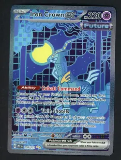 Pokemon TCG Iron Crown EX 158/131 Special Illustration Rare Prismatic Evolutions - Image 1