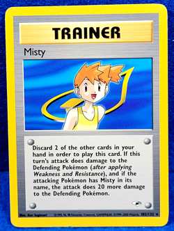 Misty Gym Heroes Near Mint 102/132 Regular Pokemon Rare - Image 1