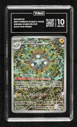 Magneton Pokemon Scarlet & Violet Black Star Promo TAG 10 GEM MINT - Image 1