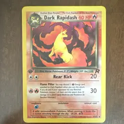 Pokemon TCG Dark Rapidash Team Rocket 1st Ed 44/82 NM - Image 1