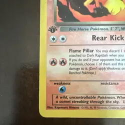 Pokemon TCG Dark Rapidash Team Rocket 1st Ed 44/82 NM - Image 5
