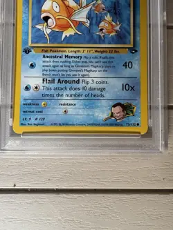 Giovanni's Magikarp 1st Edition 2000 Gym Challenge 73/132 PSA 9 Mint - Image 3
