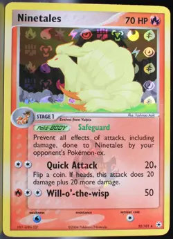 Pokemon ~ Ninetales ~ Reverse Holo ~ EX Hidden Legends ~ MINT ~ #22 - Image 1