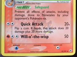 Pokemon ~ Ninetales ~ Reverse Holo ~ EX Hidden Legends ~ MINT ~ #22 - Image 4