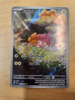 Pawmi - 226/091 Illustration Rare Holo NM Pokemon SV: Paldean Fates - Image 2