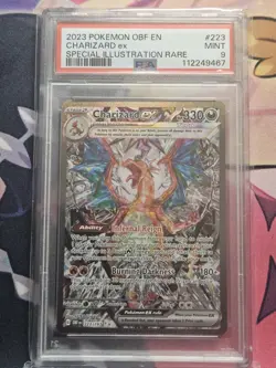2023 Pokemon SV Obsidian Flames OBF EN Charizard ex #223/197 PSA 9 Mint SIR TCG - Image 1