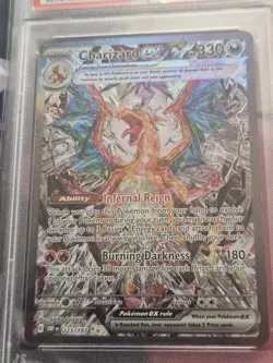 2023 Pokemon SV Obsidian Flames OBF EN Charizard ex #223/197 PSA 9 Mint SIR TCG - Image 2