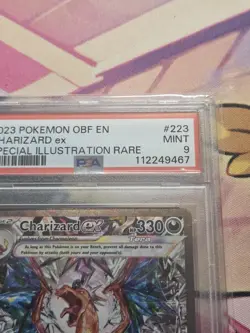 2023 Pokemon SV Obsidian Flames OBF EN Charizard ex #223/197 PSA 9 Mint SIR TCG - Image 3