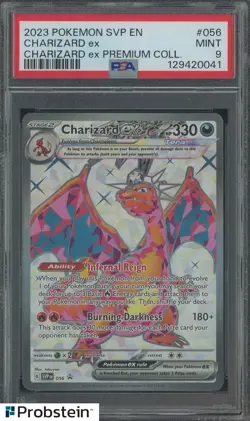 2023 Pokemon SVP EN Premium Collection #056 Charizard ex PSA 9 MINT - Image 1