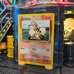 Growlithe Base Set Unlimited Pokemon TCG 28/102 Uncommon - Image 2