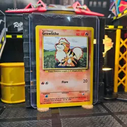 Growlithe Base Set Unlimited Pokemon TCG 28/102 Uncommon - Image 3