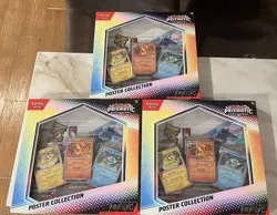 Pokemon TCG Scarlet & Violet Prismatic Evolutions Poster Collection Box Lot Of 3 - Image 1