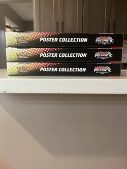 Pokemon TCG Scarlet & Violet Prismatic Evolutions Poster Collection Box Lot Of 3 - Image 2