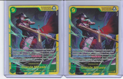 One Piece OP14-119 The Azure Sea's Seven Gold Foil Dracule Mihawk 2x SEC - Image 1