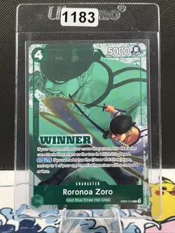 Roronoa Zoro WINNER 2025 Promo ALT ART EB02-019 Foil Rare ONE PIECE TCG (1183) - Image 1
