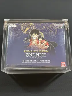 One Piece OP-01 Romance Dawn SEALED Booster Box English White Bottom w/ Acrylic - Image 1