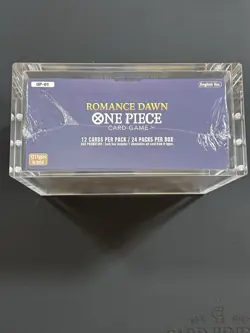 One Piece OP-01 Romance Dawn SEALED Booster Box English White Bottom w/ Acrylic - Image 3
