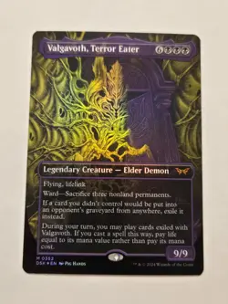MTG Valgavoth, Terror Eater Showcase Foil #352 Duskmourn Near Mint - Image 1