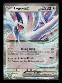 Lugia ex 017/034 Classic Collection Trading Card Game Classic Pokemon Card - Image 1