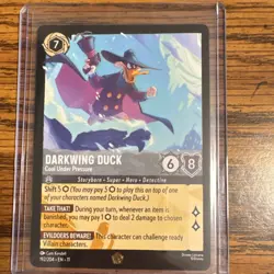 Disney Lorcana Darkwing Duck-Cool Under Pressure Character Card 192/204 - Image 1