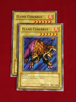 (x2) Flame Cerebrus MRD-111 Yu-Gi-Oh! Card Unlimited Edition - Unplayed Mint+ - Image 1