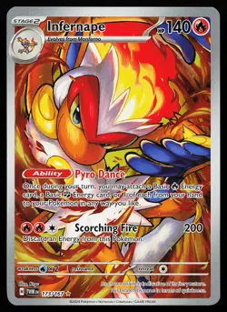 Infernape 173/167 Holo Illustration Rare Twilight Masquerade Pokemon Card - Image 1