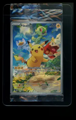 Pikachu 027 Black Star Promo 2023 IR Holo SEALED Pokemon Card TCG - Image 1
