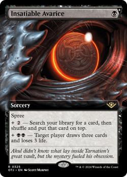 Insatiable Avarice (FOIL) x1 - MTG Outlaws of Thunder Junction OTJ #325 - Image 1