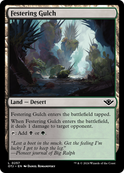 Festering Gulch (FOIL) x1 - MTG Outlaws of Thunder Junction OTJ #257 - Image 1