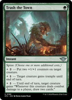Trash the Town (FOIL) x1 - MTG Outlaws of Thunder Junction OTJ #186 - Image 1