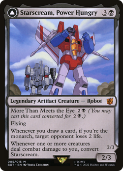 Starscream, Power Hungry // Starscream, Seeker Leader (FOIL) x1 - MTG BOT #5 - Image 1