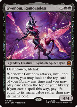 Gwenom, Remorseless (FOIL) x1 - MTG Marvel's Spider-Man SPM #56 - Image 1