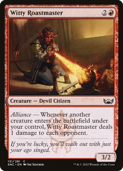 Witty Roastmaster (REGULAR) x1 - MTG Streets of New Capenna SNC #131 - Image 1