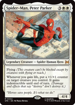 Spider-Man, Peter Parker (FOIL) x1 - MTG Marvel's Spider-Man Eternal SPE #4 - Image 1