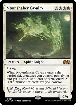 Moonshaker Cavalry (REGULAR) x1 - MTG Wilds of Eldraine WOE #21 - Image 1